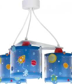 Suspension pour enfants à 3 lampes Planets Planètes système solaire