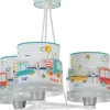Suspension pour enfants à 3 lampes Baby Travel avions et voitures