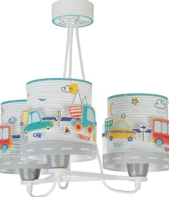 Suspension pour enfants à 3 lampes Baby Travel avions et voitures