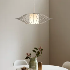 Suspension Quaoar E27/60W IP20 Ø 60 cm blanc