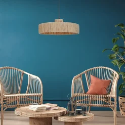 Suspension Rafia IP20 Ø40 x H.17 cm Lussiol raphia naturel