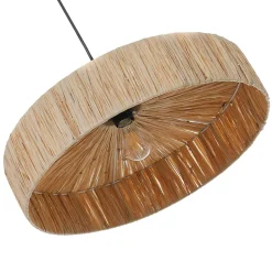Suspension Rafia IP20 Ø40 x H.17 cm Lussiol raphia naturel