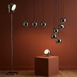 Suspension Roccheta 5 lampes E14 IP20 argent