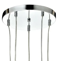 Suspension Roccheta 5 lampes E14 IP20 argent