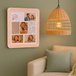 Suspension ronde en bambou 30,5cm