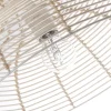 Suspension ronde Hama en rotin blanc E27 ⌀35 x H.90 cm Lussiol