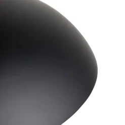 Suspension ronde moderne noire avec or 3 couches - Titus