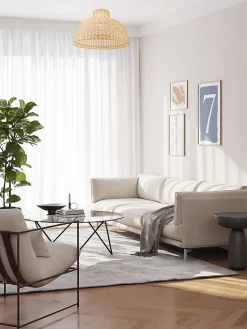 Suspension ronde Pitaya en bambou ⌀55 x H.137 cm E27 IP20 40W Seynave