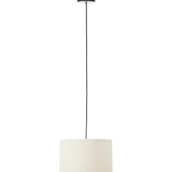 Suspension ronde Teddy coton bouclette beige Ø35cm IP20 E27 20W Brilliant