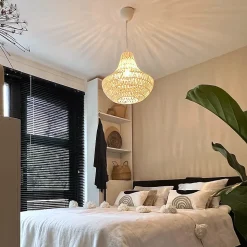 Suspension rétro blanche 50 cm - Lina Cono 50