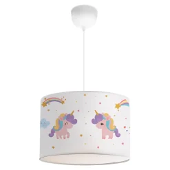 Suspension Rugby pour enfant E27 70 cm motif de licorne lux.pro