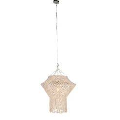 Suspension rustique en macramé 90 cm - String