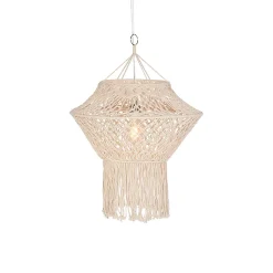 Suspension rustique en macramé 90 cm - String