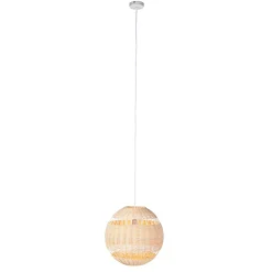Suspension rustique en rotin - Rattan