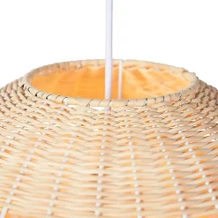 Suspension rustique en rotin - Rattan