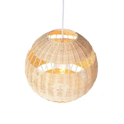 Suspension rustique en rotin - Rattan
