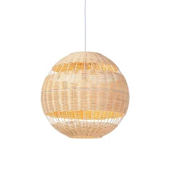 Suspension rustique en rotin - Rattan