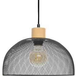 Suspension Sam noire - métal D30 cm - Atmosphera