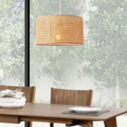 Suspension Shrewsbury E27 160 x 32 cm noir beige lux.pro