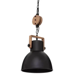 Suspension Silas - noir - métal D23 cm - Atmosphera