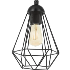 Suspension Smertrio 3 lampes E27 IP20 noir