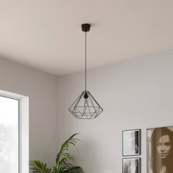 Suspension Smertrio E27 60W ⌀44.5xH.110cm noir GoodHome