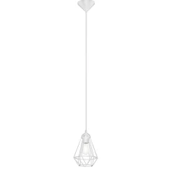 Suspension Smertrio GoodHome E27 blanc mat