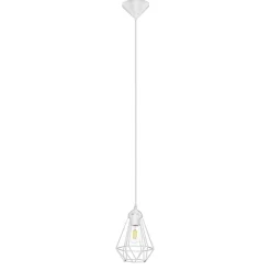 Suspension Smertrio GoodHome E27 blanc mat