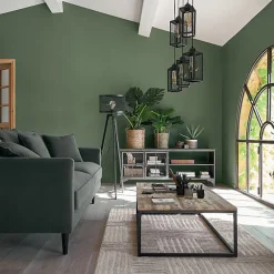 Suspension style loft new-yorkais "Hune" métal noir Atmosphera