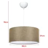 Suspension Sutton E27 70 x 38 cm beige lux.pro