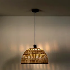 Suspension Suyen en bambou, diamètre 39,5 cm