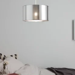 Suspension Tectit GoodHome E27 argent brillant