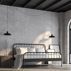 Suspension TENE E27 noire mate lampe à suspendre vintage, industrielle, rétro en acier EDO777175