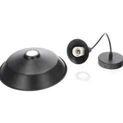 Suspension TENE E27 noire mate lampe à suspendre vintage, industrielle, rétro en acier EDO777175