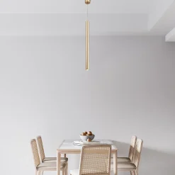 Suspension tube design doré G9 10W IP20