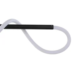 Suspension tube LED métal 20W noir L.85 x H.110cm GoodHome Pepperberry