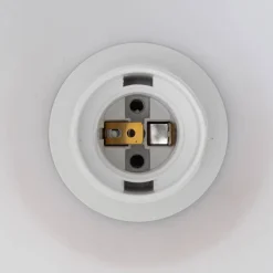 Suspension verre Travis blanc D25cm - Atmosphera