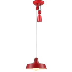 Suspension Yarra GoodHome E27 rouge mat