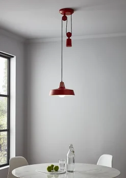 Suspension Yarra GoodHome E27 rouge mat