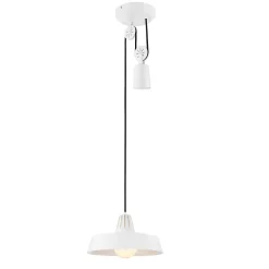 Suspension Yarra GoodHome E27 blanc mat