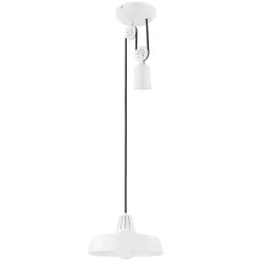 Suspension Yarra GoodHome E27 blanc mat