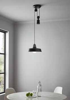 Suspension Yarra GoodHome E27 noir mat