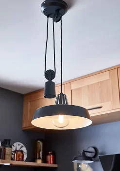 Suspension Yarra GoodHome E27 noir mat