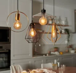 Suspension Zanbar GoodHome transparent IP20 E27