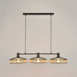 Suspension Zelie 3 lumières E27 40W IP20 L.100xH.113cm Corep