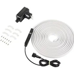 Sygonix SY-4980312 Ruban LED connecté 230 V 5 m RVB + blanc chaud, IP44, 24 W