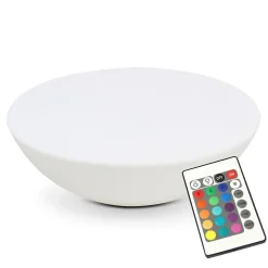 Table basse lumineuse ronde LED Oviala