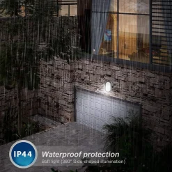 TARTARUGA: Hublot ovale à LED intégrés 6W noir. IP44