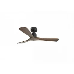 Tenerife de KlassFan - Super destratificateur et ventilateur DC 132 cm Gris basalte pales bois sombre sans Lumière 25 à 40 m²