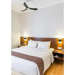 Tenerife de KlassFan - Super destratificateur et ventilateur DC 106 cm Blanc pales graphite sans Lumière idéal 10 à 20 m²